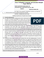 CBSE Class 10 English 13apr Language and Literature Sample Paper 2023 24