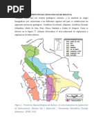 Provincias Geologicas de Bolivia Resumen