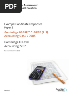 7707 Example Candidate Responses Paper 2 (For Examination From 2020)