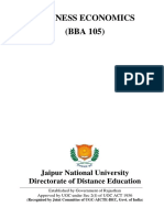 BBA - JNU - 105 - Business Economics PDF