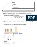 Examen I Trimestre Segundo Grado