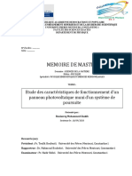 Etude Des Caractéristiques de Fonctionnement D'un PDF