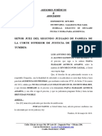 Solicito Se Fije Fecha para Audiencia - Alonso - Sandoval