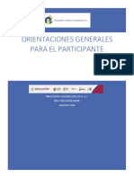 Orientaciones Generales para El Participante