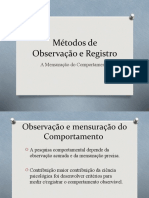 Métodos de Observação e Registro