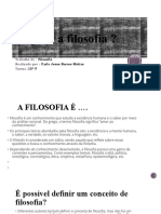 O Que É A Filosofia