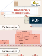 Climaterio y Menopausia: Ginecología