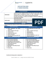 Abs Lista de Útiles 6° Básico Nacional 2023