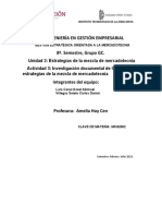 Actividad 3 Investigación Documental de Las Estrategias de La Mezcla de Mercadotecnia