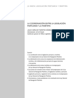 La Coordinación Entre La Legislación Marítima y La Portuaria