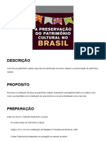 A Preservação Do Patrimônio Cultural No Brasil PDF