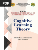 Cognitive Learning Theory Module