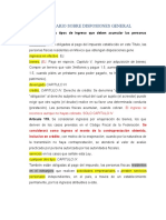 Cuestionario Sobre Disposiones General