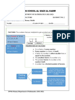 Multiples and Factors Handout 2 PDF