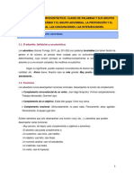 El Adverbio y El Grupo Adverbial. La Preposición y El Grupo Preposicional. Las Conjunciones. Las Interjecciones Plat PDF