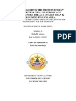 A Study Regarding The Protein Energy Malnutrition (Pem) of School Age Children Under The Age of Less Than 12 Years Living in Slum Area PDF