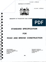 Kenya - Standard Specifications For Road and Bridge Works