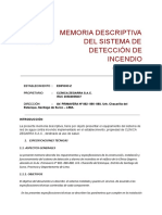 Memoria Descriptiva Del Sistema Deteccion PDF