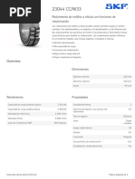 SKF 23044 CC - W33 Specification PDF