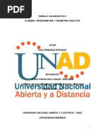 Trabajo Colabvorativo 1 Algebra, Trigonometria y Geometria Analitica