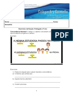 Exercicios de Portugues 4o Ano para o Dia 27 08 21 PDF