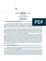 Programa Derecho Internacional Publico 2023 V