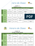 +horario de Clases DE CUARTO GRADO