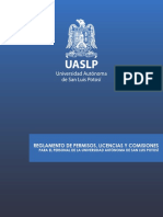 Reglamento de Permisos y Licencias UASLP PDF