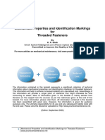 Mechanical Properties and Identification Markings For Threaded Fasteners PDF