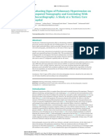 Evaluating Signs of Pulmonary Hypertension On Computed Tomography and Correlating With Echocardiography A Study at A Tertiary Care Hospital