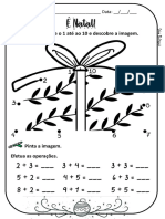 Fichas de 1º e 2º Ano - É Natal PDF