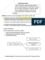 Notes Functions in Python 2022 23