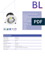 DATASHEET BL Cob LED Downlight