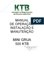 Manual Tecnico - Mini Grua 500 KTB PDF