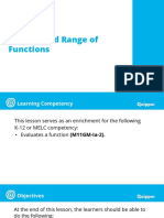 Lesson 1.4 Domain and Range of Functions PDF