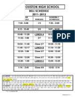 11-12 Bell Schedule