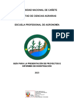 Guía para La Presentación Del Proyecto e Informe de Tesis Agronomía Final Corregido (R)