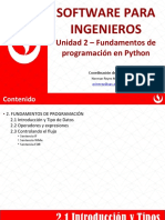 Software para Ingenieros: Unidad 2 - Fundamentos de