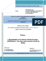 L'exploitation D'un Navire Général Cargo CNAN-NORD PDF