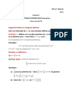 Cours Et TD Integrales Généraliséés