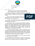 Vantagens de Um Clube de Aventureiros PDF