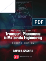 Introduction To Transport Phenomena in Materials Engineering