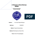 Esquema de Informe Psicopedagógico PDF