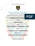 La Inseguridad Ciudadana en El Perú