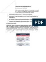 Cómo Hacer Un Análisis de Riesgos PDF