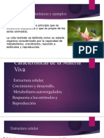 Características de La Materia Viva