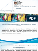 Normas Internacionales, Nacionales e Institucionales de Los Derechos Humanos