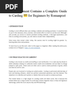 This Document Contains A Complete Guide To Carding ? For Beginners by Romanpoet