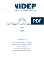 Damg - s5pf - Ensayo Gestion Del Talento Humano