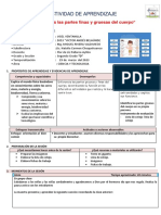 Sesion Conocemos Las Partes Del Cuerpo Finas y Gruesas Del Cuerpo PDF